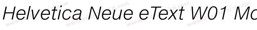 Helvetica Neue eText W01 Md Regular字体转换